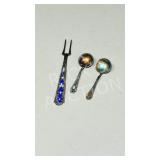 12.9 g. vintage mini sterling fork & spoons