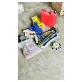 box lot of various garage items