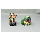 2 - Westcoast design candle holders - clay