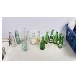 vintage bottle collection w/ advertising