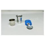 2 shot glasses & tourist spoon