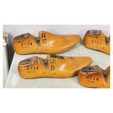 vintage wood shoe lasts - sizes 11.5, 13, 14