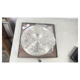 10' diameter Pewter plate- made in Germany