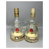 2 Lucas Bols ï¿½Ballerinaï¿½ Gold Liqueur bottles