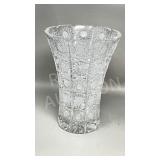 large crystal flower vase-10.5' tall
