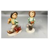 Hummel pair-strolling along, globe trotter 5 1/4'