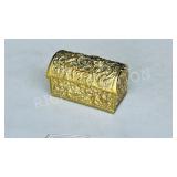 5' long brass treasure chest trinket box - 3' h