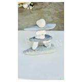 9' tall stone inukshuk figure -