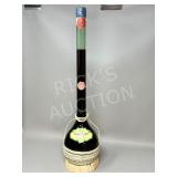 Italian Valpolicella red wine in wicker basket