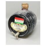 Italian Chianti barrel shaped wine decanter