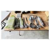 various cooking spoons & cuttlery