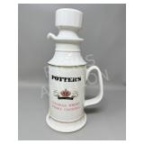 Potterï¿½s Canadian Whisky ceramic decanter