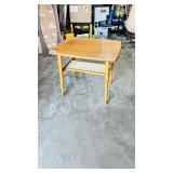MCM 2 tier teak side table