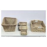 assorted woven baskets