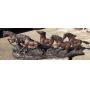 Large Wild Stallions Bronze Sculpture