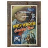 Vintage "Crashing Thru" Framed Movie Poster