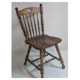 Dark Stained Oak Dining Chair
