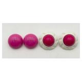 2 Pair of Pink Ear Clips