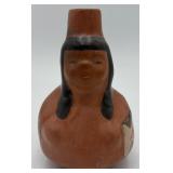 Inca Folk Art Red Clay Pottery Piece