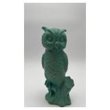 Vintage Van Briggle Pottery owl sculpture