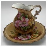 VTG Ardco Japan porcelain pitcher/bowl set