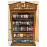 Vintage Wooden Hanging Ribbon Cabinet