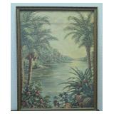Vintage Tropical Cove Print