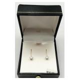 14K & Star Shaped CZ Earrings