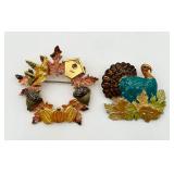 2 Pretty Autumn Pins