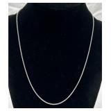 18" Sterling Silver Chain Necklace