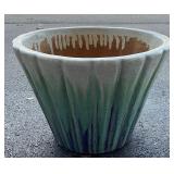 Teal Colored Ceramic Planter
