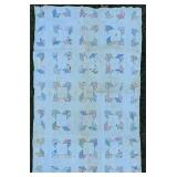 Vtg. Hand-stitched Baby Throw/Quilt