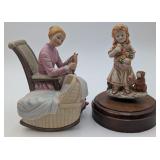 2 Porcelain Musical Figurines