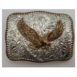Crumrine Bronze Eagle Belt Buckle