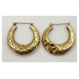 14K Gold Hoop Earrings