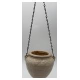 Small Vintage Hanging Ceramic Flower Pot