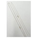 2 14K Broken Gold Chain Necklaces
