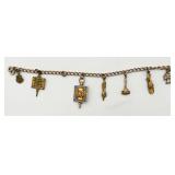 Vintage Sigma Chi Fraternity Charm Bracelet