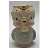 Vintage Shawnee 1940s Pottery Blue Bird Pitcher