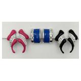 3 Pair of Pretty Ear Clips