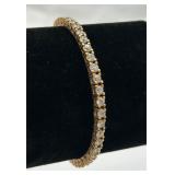 Sterling Silver & CZ Tennis Bracelet