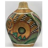 Unique Postmodern Hand-painted Ceramic Vase