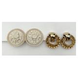 2 Pair Vintage Ear Clips