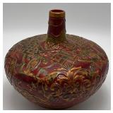 POTTERY HAND CRAFTED PAINTED GLAZED CERAMIC VASE