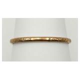 Vintage 10K Gold Bangle Bracelet