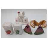 Set of 4 Food Themed Salt & Pepper Shakers