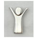 Sterling Silver "Save The Children Fed." Pin