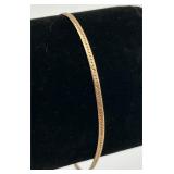 14 K Gold Herringbone Bracelet
