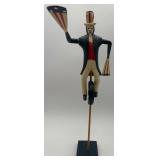 Vintage Uncle Sam Folk Art Whirligig Sculptures