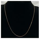 14K Gold Serpentine Necklace